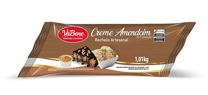 RECHEIO ARTESANAL VABENE 1,01KG CREME AMENDOIM