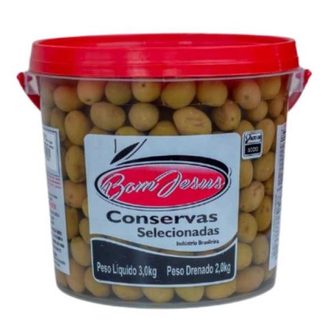 AZEITONA VERDE C/ CAROÇO BOM JESUS BD 2KG