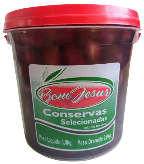 AZEITONA NEGRA C/ CAROÇO BOM JESUS BD 2KG